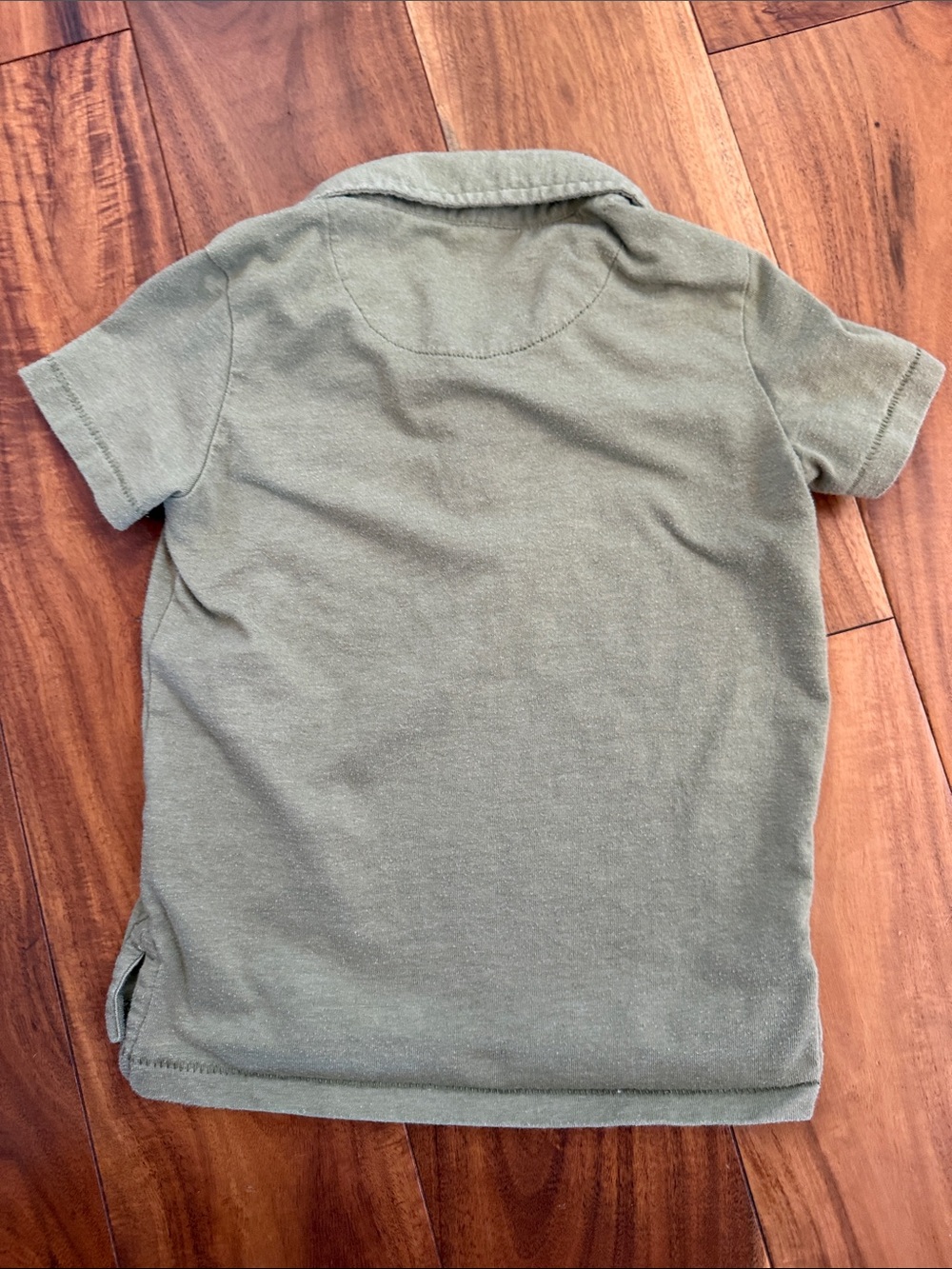 GAP Olive Polo Shirt with Chest Pocket - Picture 5 of 5